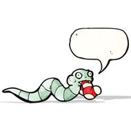 cartoon hungry snake