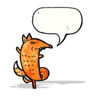 cartoon fox with speech bubble N24