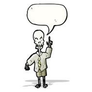 cartoon old skeleton talking N2