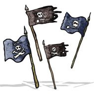 cartoon pirate flags