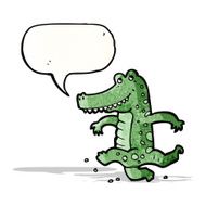 cartoon friendly crocodile