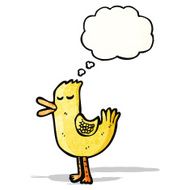 cartoon duck with thought bubble N2