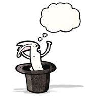 cartoon rabbit in hat trick N3