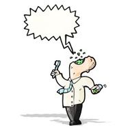 cartoon man gargling mouthwash N4
