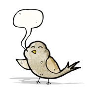 cartoon singing bird N17