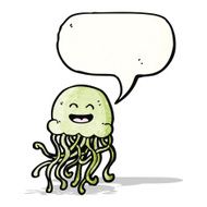 happy jellyfish cartoon N2