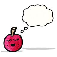 cartoon cherry with thought bubble