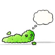 green cloud cartoon character