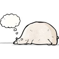 funny cartoon polar bear N4