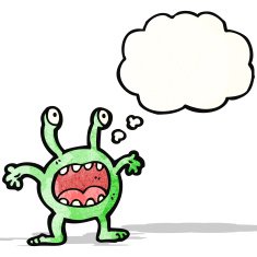 cartoon little alien N12