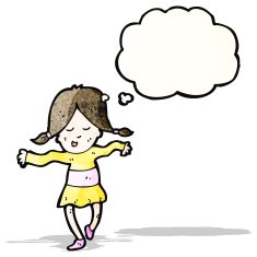 cartoon dancing girl N3