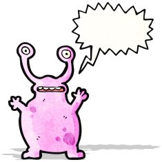cartoon funny alien N3