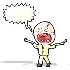 crazy madman cartoon