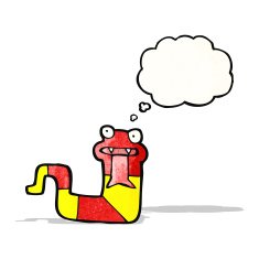 cartoon hissing snake N7