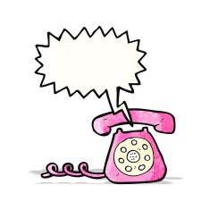cartoon ringing telephone N3
