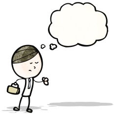 cartoon office man N11
