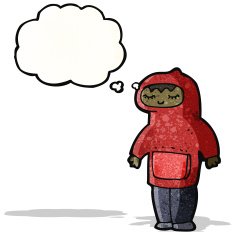 cartoon boy in hooded top N17