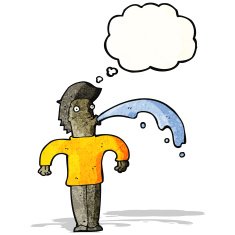 cartoon man spitting water N5