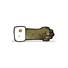 cartoon clenched fist symbol N2
