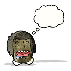 drooling man cartoon
