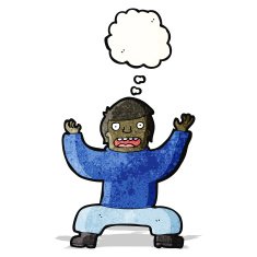 cartoon man squatting N3