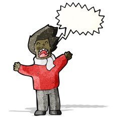 cartoon shouting man N9