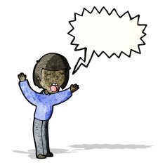 cartoon shouting man N11
