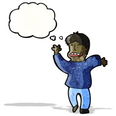 Cartoon Man Thinking N6