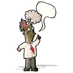 cartoon man with overheated brain N2