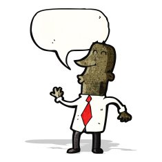 cartoon talking office man N2