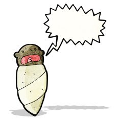 cartoon wrapped baby