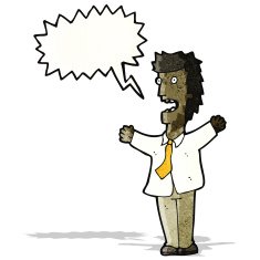 cartoon shouting boss