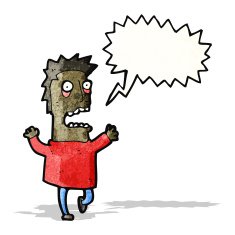 cartoon terrified man N30