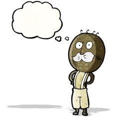 cartoon healthy old man