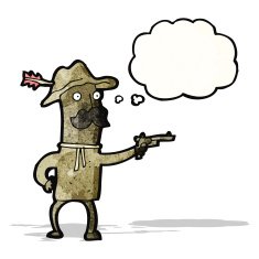 Cartoon Cowboy N17