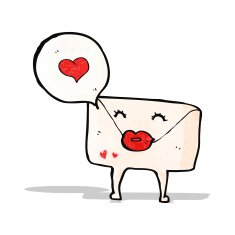 love letter cartoon character
