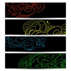 Set of Banners with Abstract Element N4