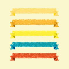 vector set of ribbons