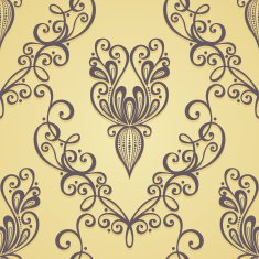 Seamless Ornate Pattern (Vector) Hand Drawn Texture N18