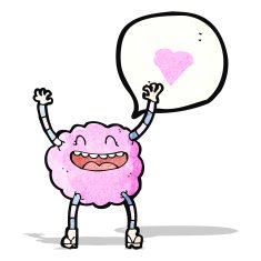 cartoon cloud monster with love heart