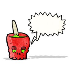 cartoon gross halloween bowl