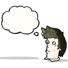 cartoon staring man N10