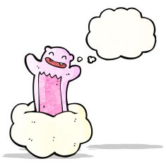 cartoon bear on cloud N3
