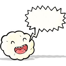laughing cloud cartoon character