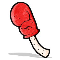 Cartoon Boxing Glove Punch N2
