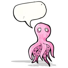 Cartoon Octopus N41