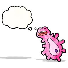 cartoon bacteria