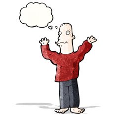 silly cartoon man