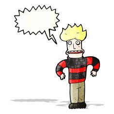 Cartoon Man Panicking N4