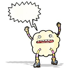 cartoon cloud monster N10